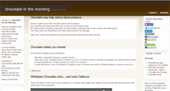 Desktop Screenshot of chocolateinthemorning.com